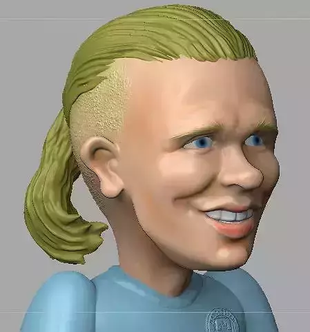 Erling Haaland cartoon 3D print model