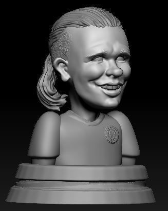 Erling Haaland cartoon 3D print model_3