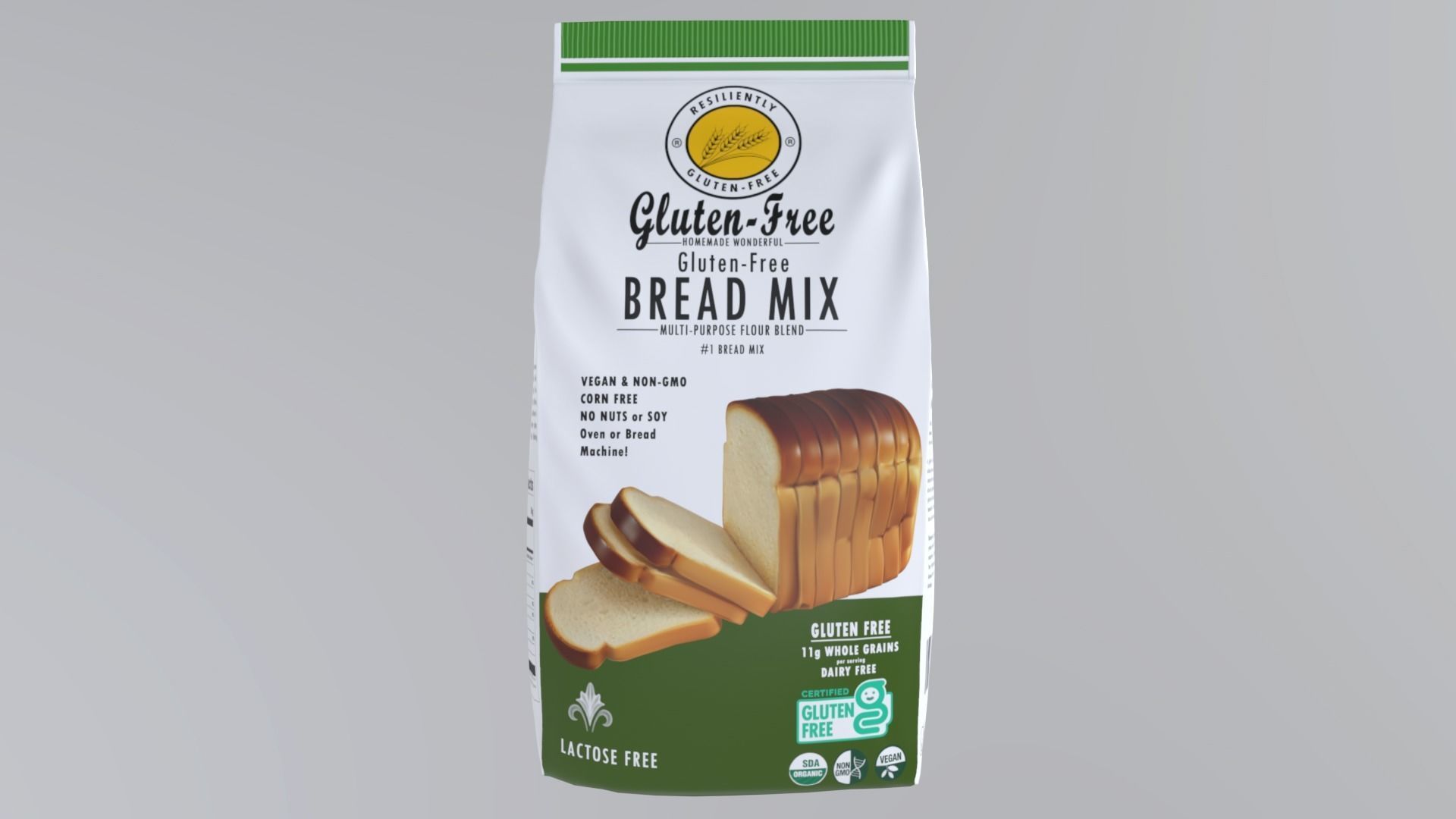 BreadMix Low-poly 3D model_3