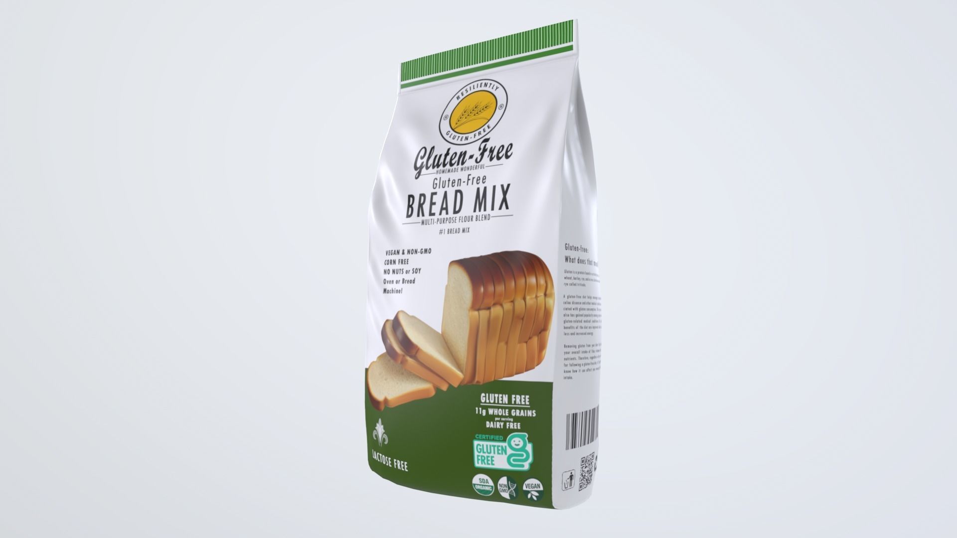BreadMix Low-poly 3D model_2