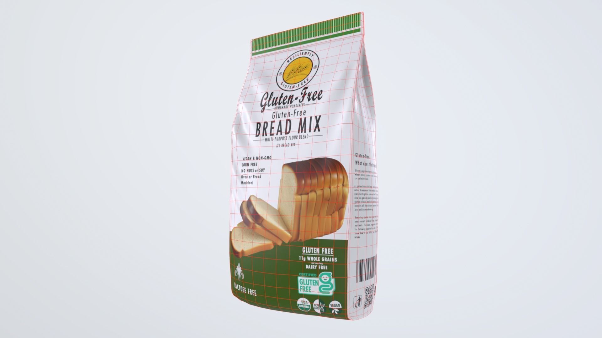 BreadMix Low-poly 3D model_8
