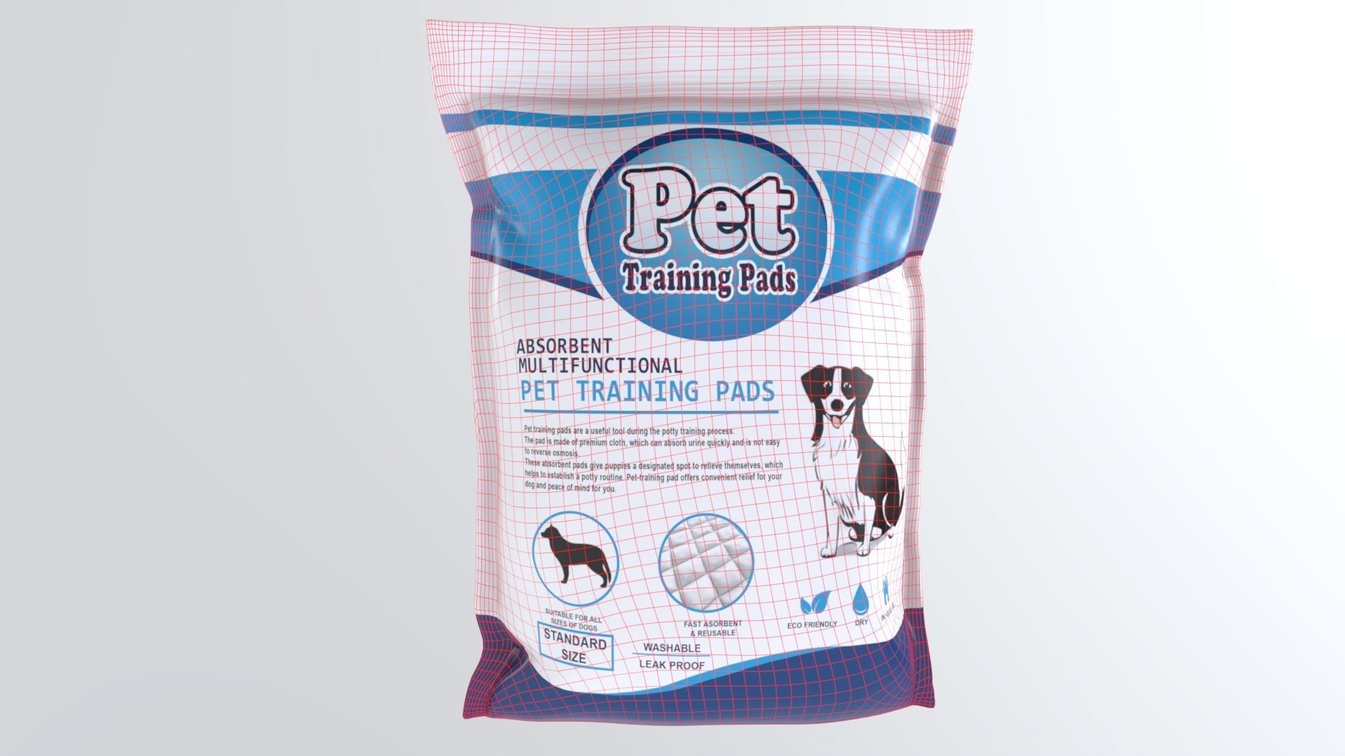 PetTrainingPads Low-poly 3D model_9