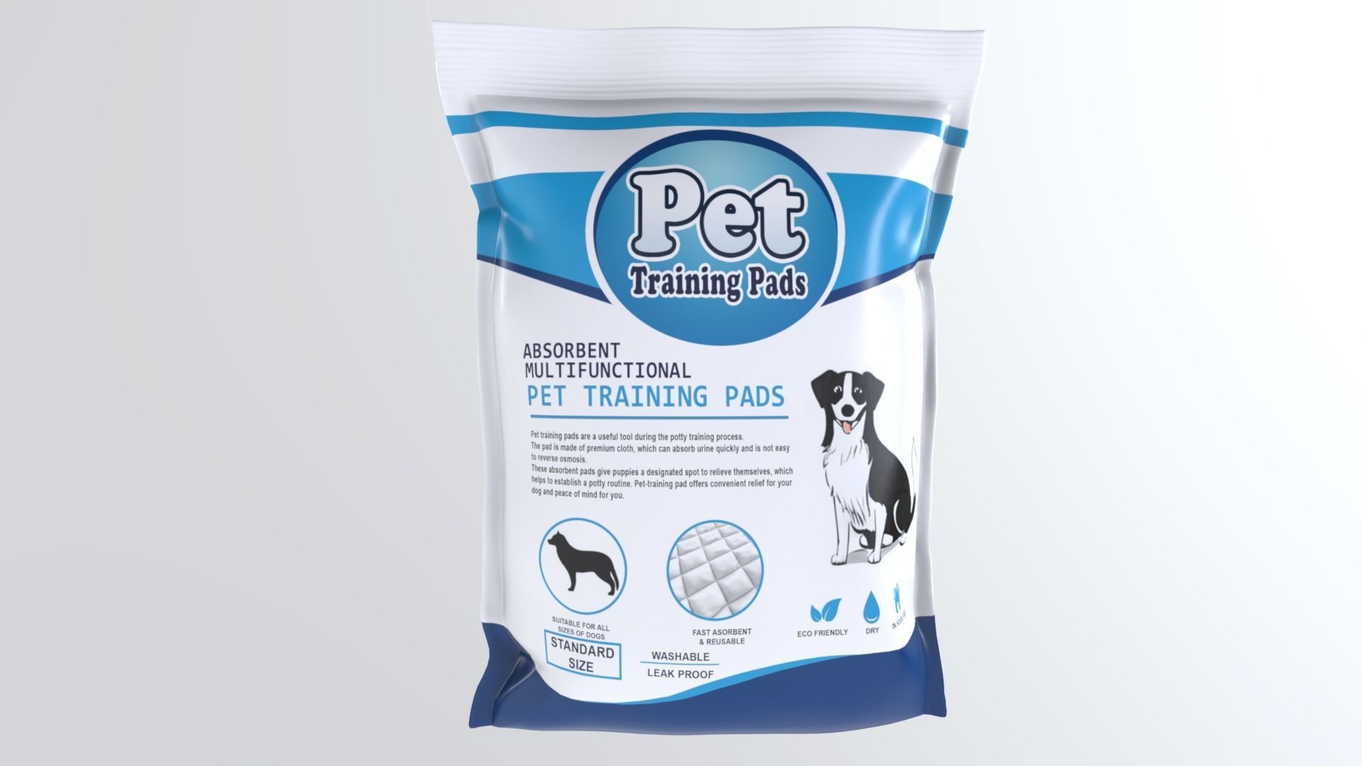 PetTrainingPads Low-poly 3D model_3