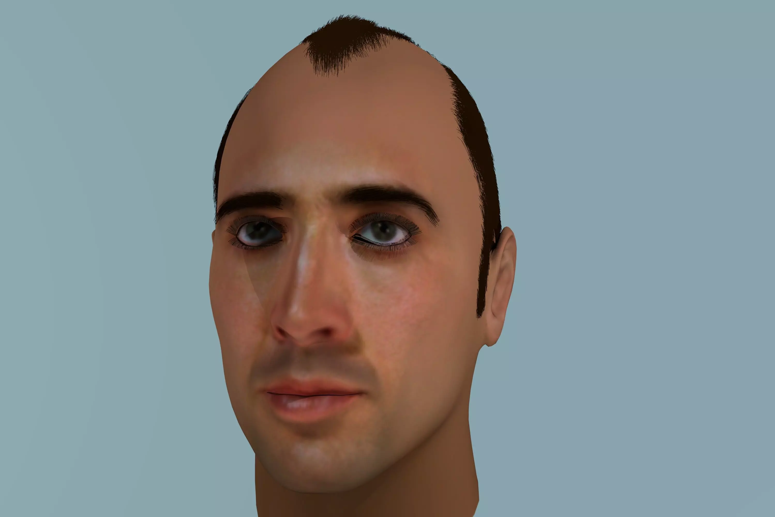 3D model of Nicolas Cage with hair 3D model | CGTrader