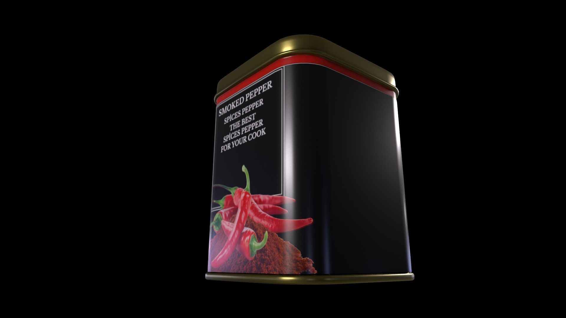 Pepper-Smoked Pepper-PBR GAME READY Low-poly 3D model_2