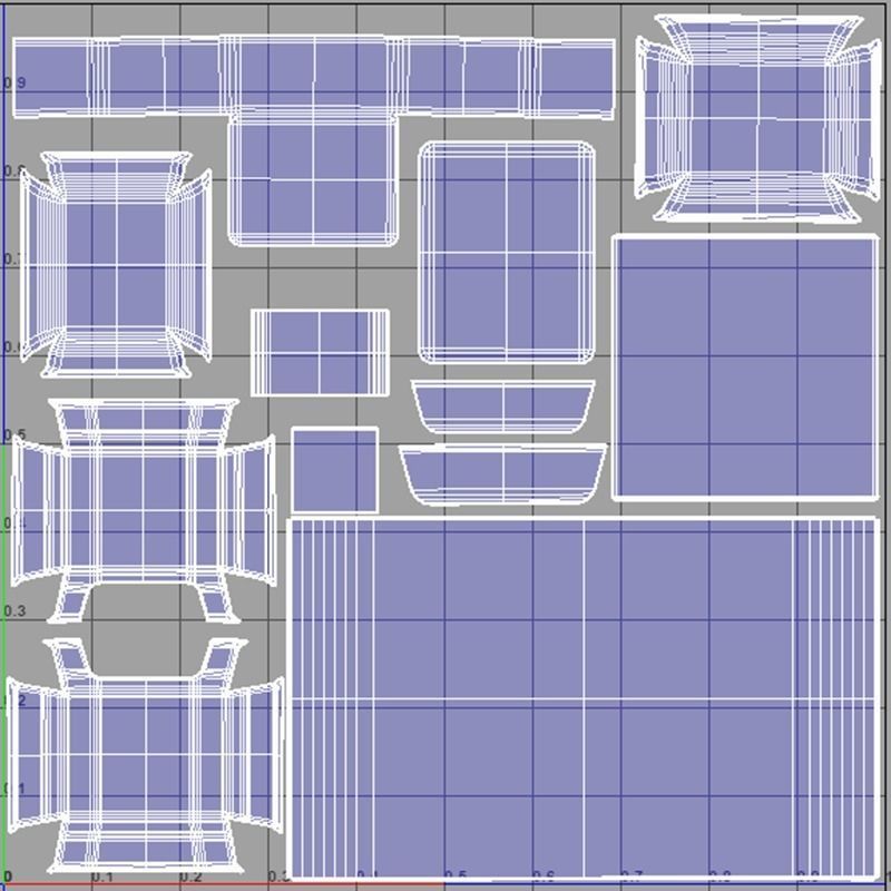 ProcessedCheeseSlice Low-poly 3D model_9