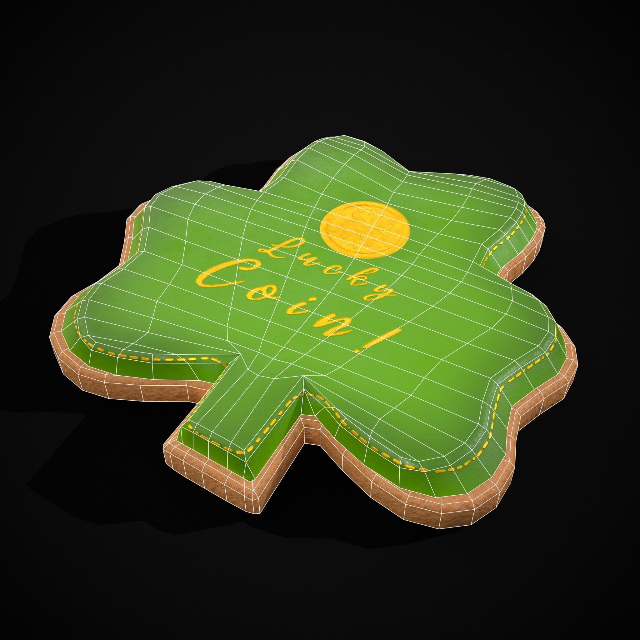 Lucky StPatricks Cookies Low-poly 3D model_20