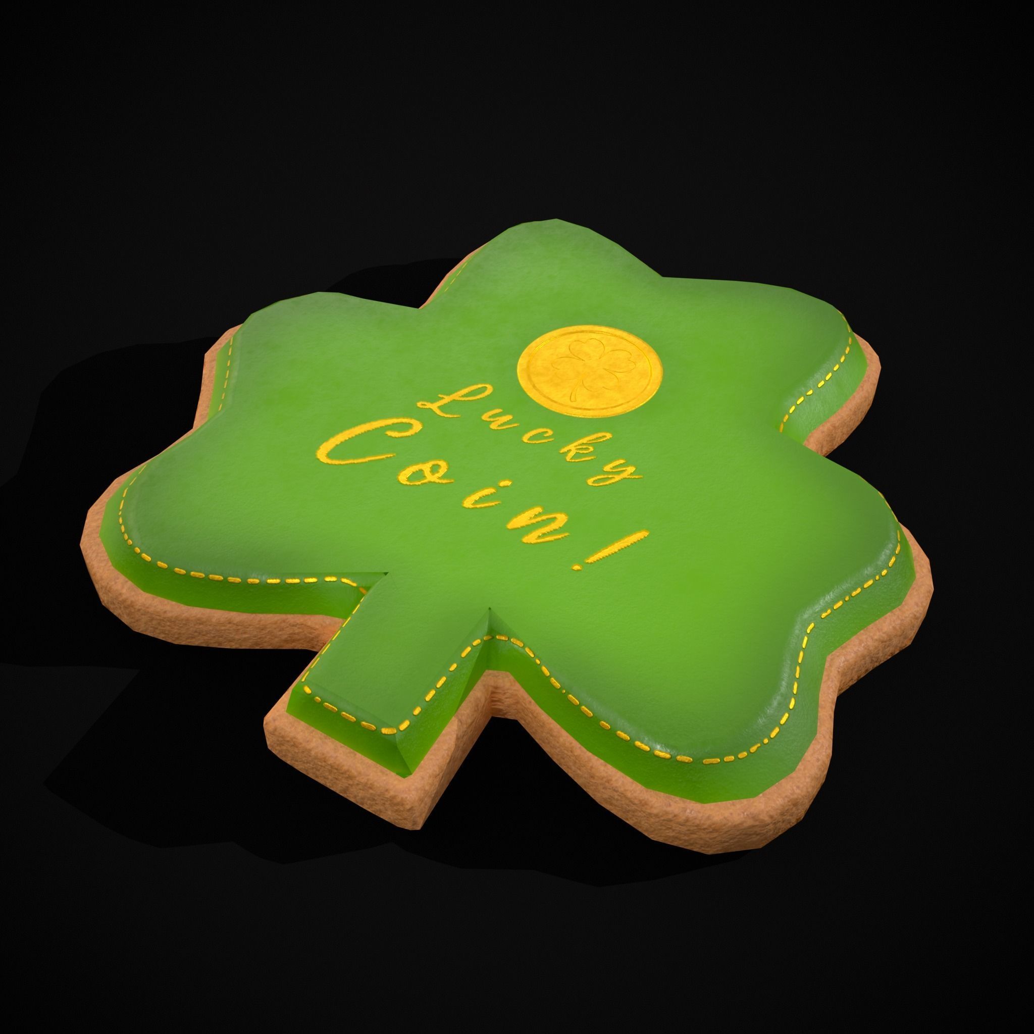 Lucky StPatricks Cookies Low-poly 3D model_19