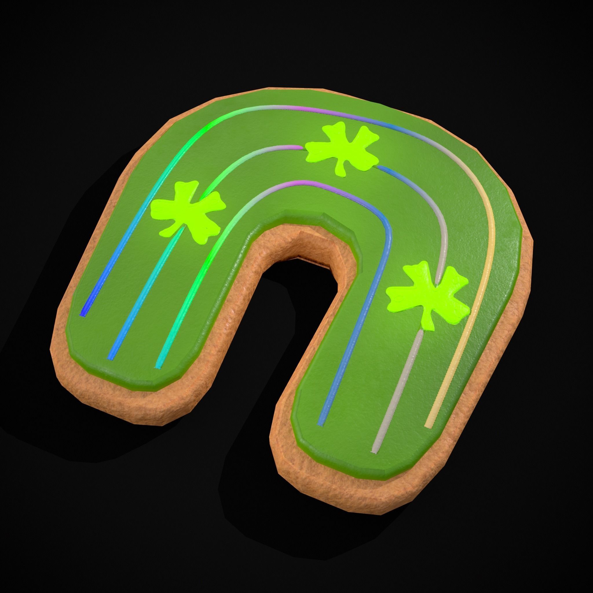 Lucky StPatricks Cookies Low-poly 3D model_25