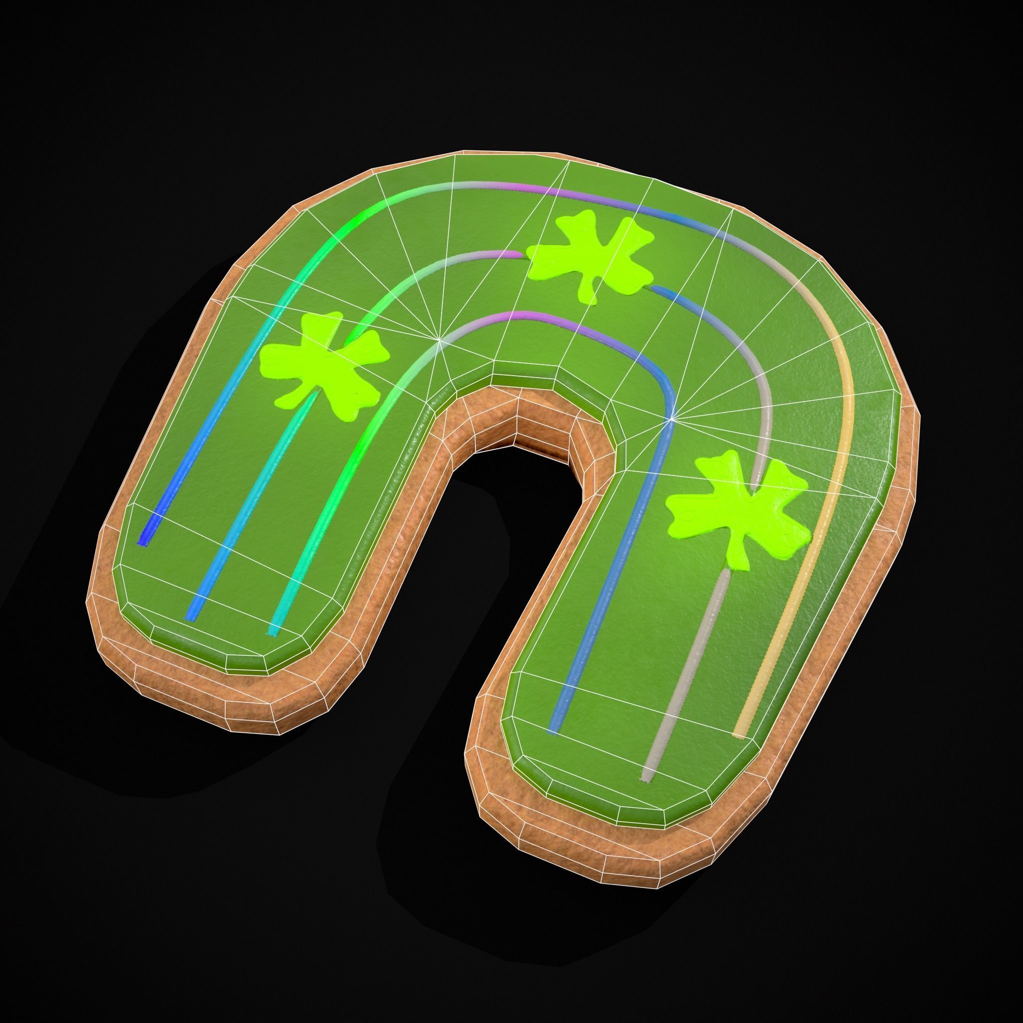 Lucky StPatricks Cookies Low-poly 3D model_26