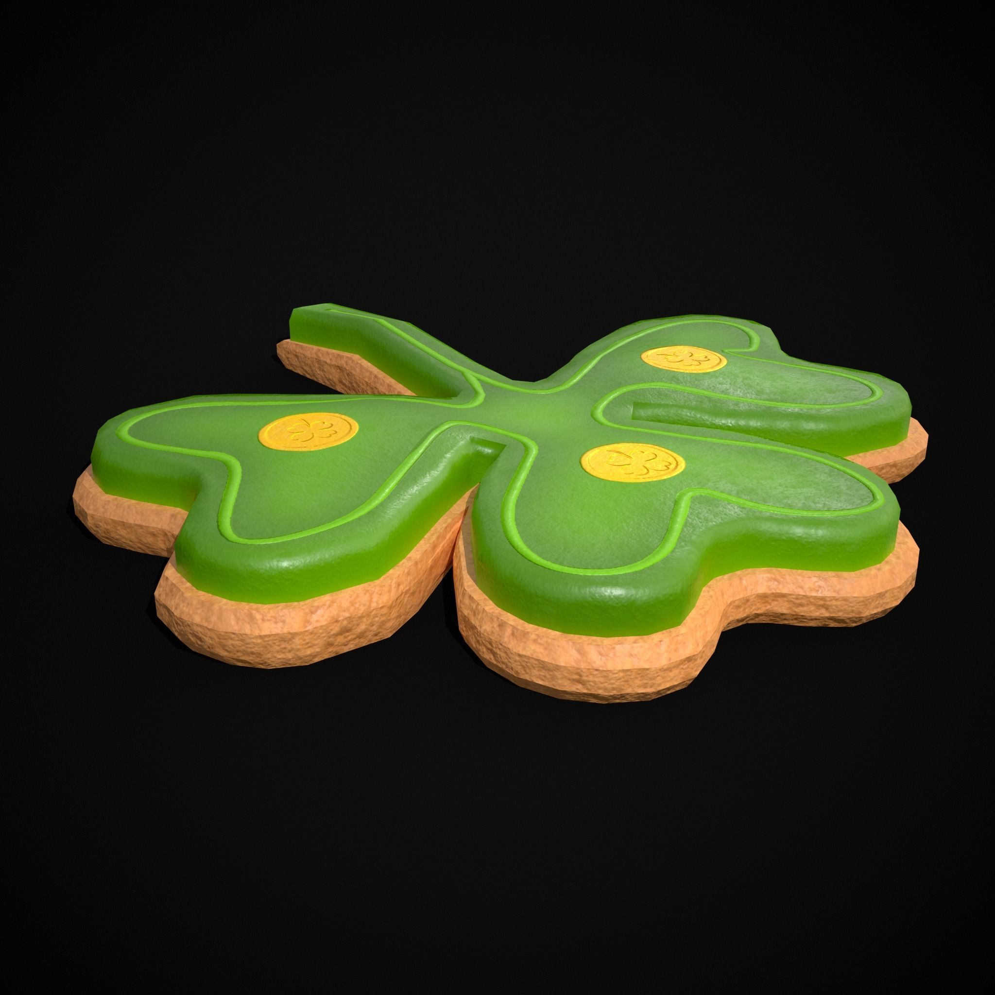 Lucky StPatricks Cookies Low-poly 3D model_15