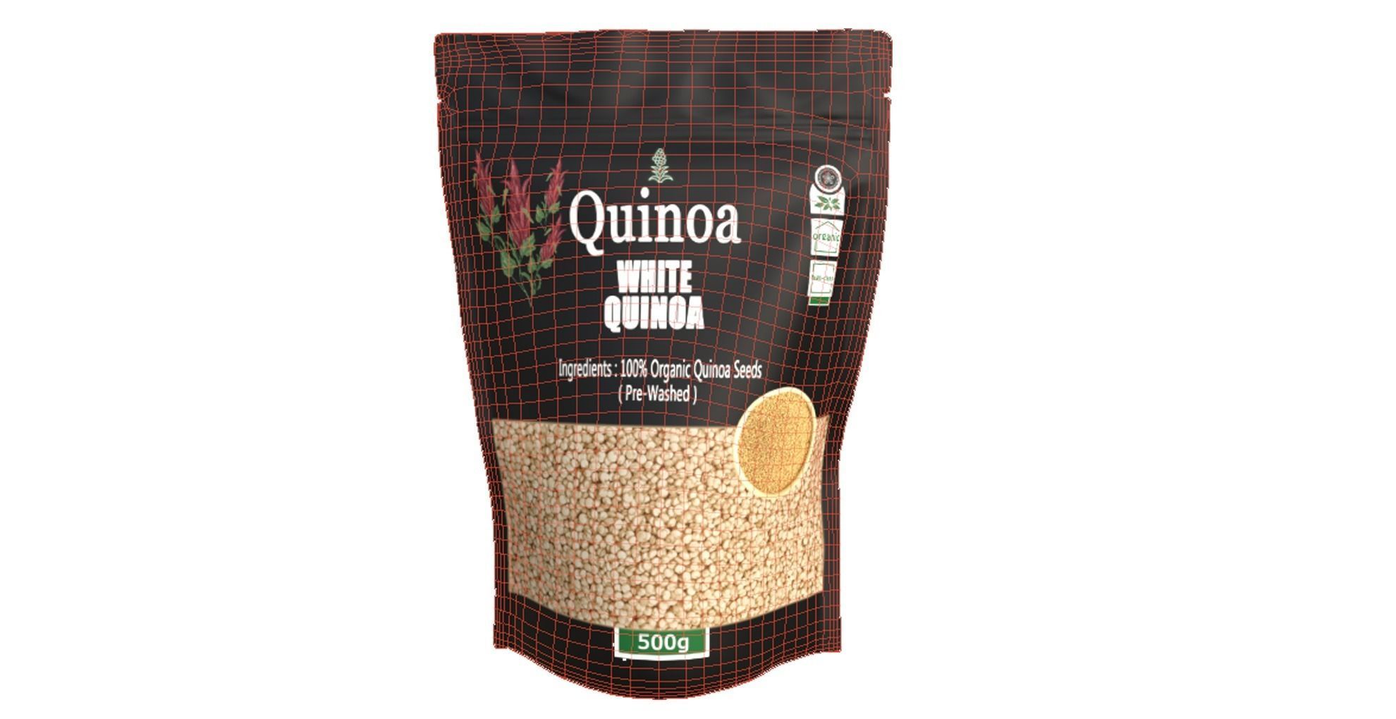 Quinoa Low-poly 3D model_4