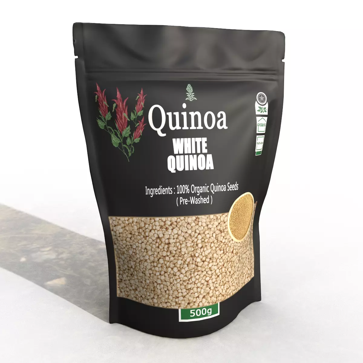 Quinoa Low-poly 3D model_0