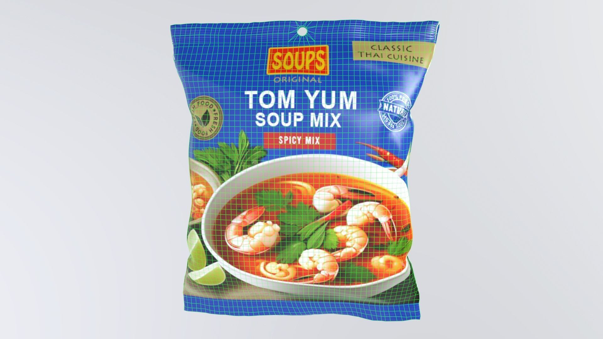 TomYumSoupMix Low-poly 3D model_8