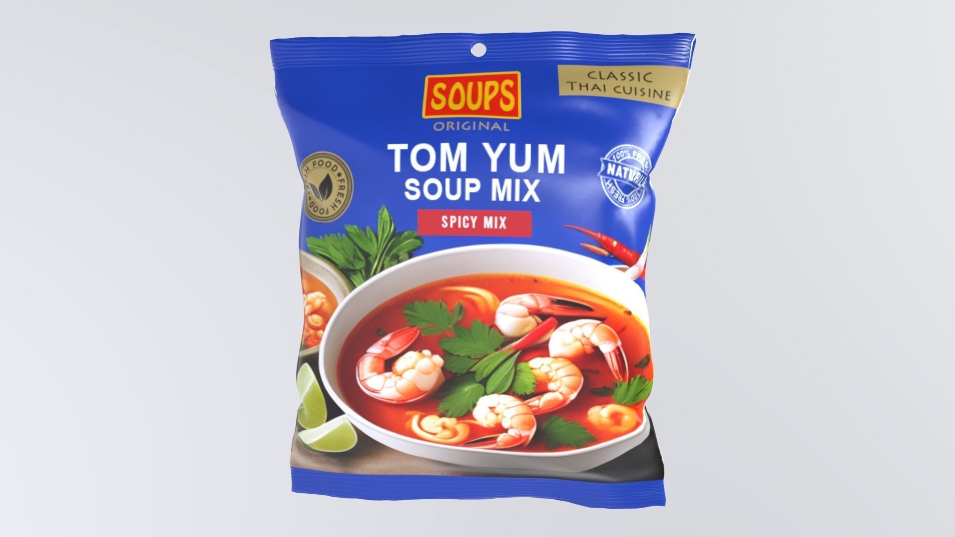 TomYumSoupMix Low-poly 3D model_9