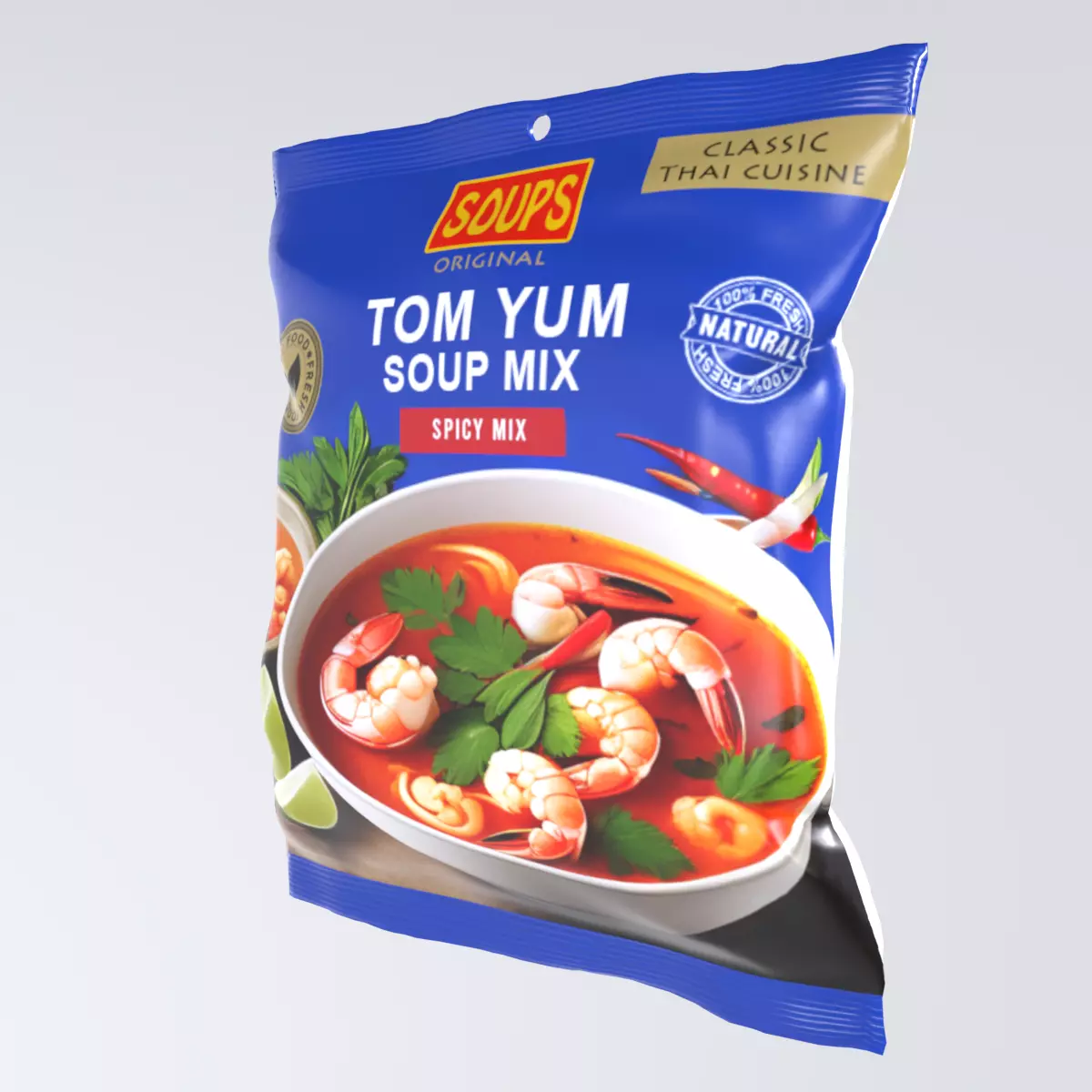 TomYumSoupMix Low-poly 3D model_0