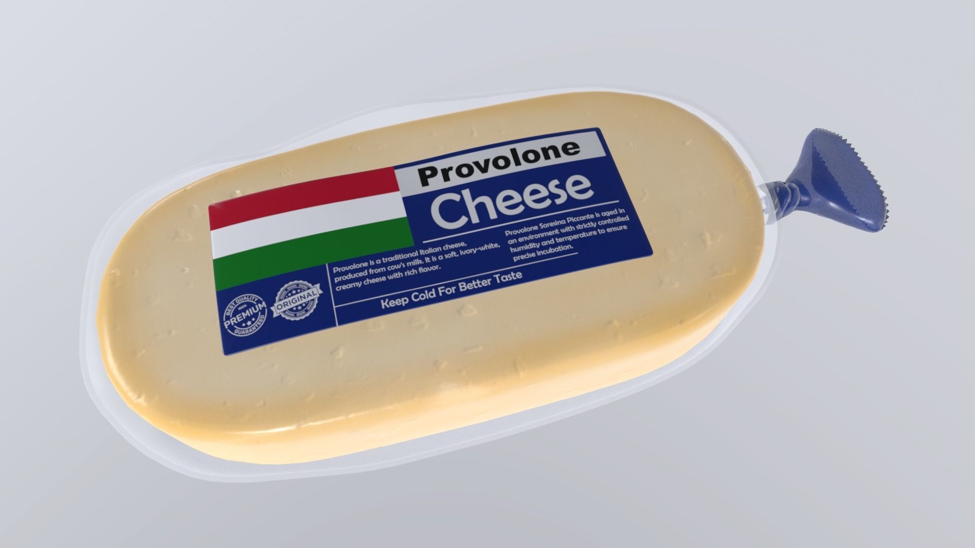 ProvoloneCheese Low-poly 3D model_3