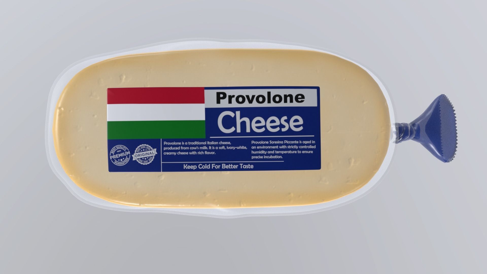 ProvoloneCheese Low-poly 3D model_4
