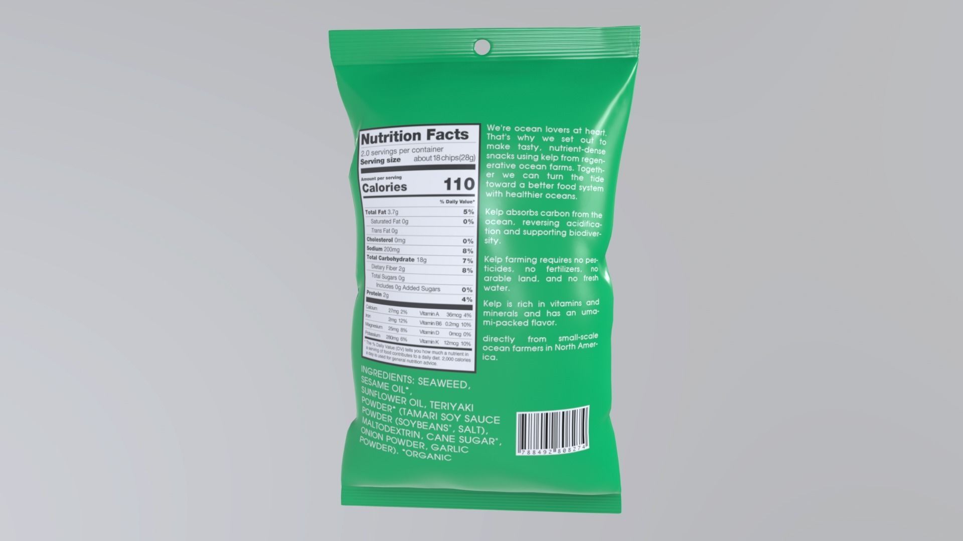 SeaweedSnacks Low-poly 3D model_4