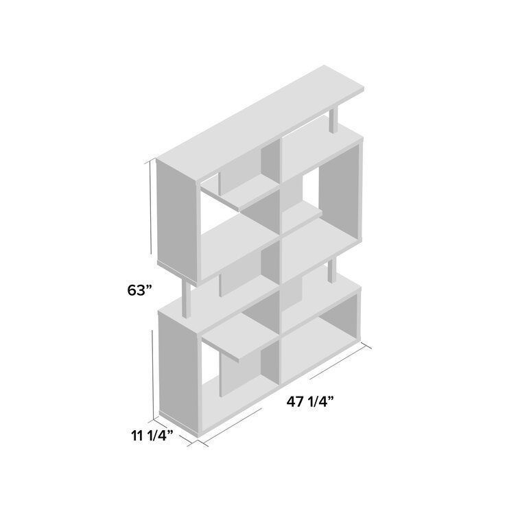 Sullins Geometric Bookcase 3D model_1