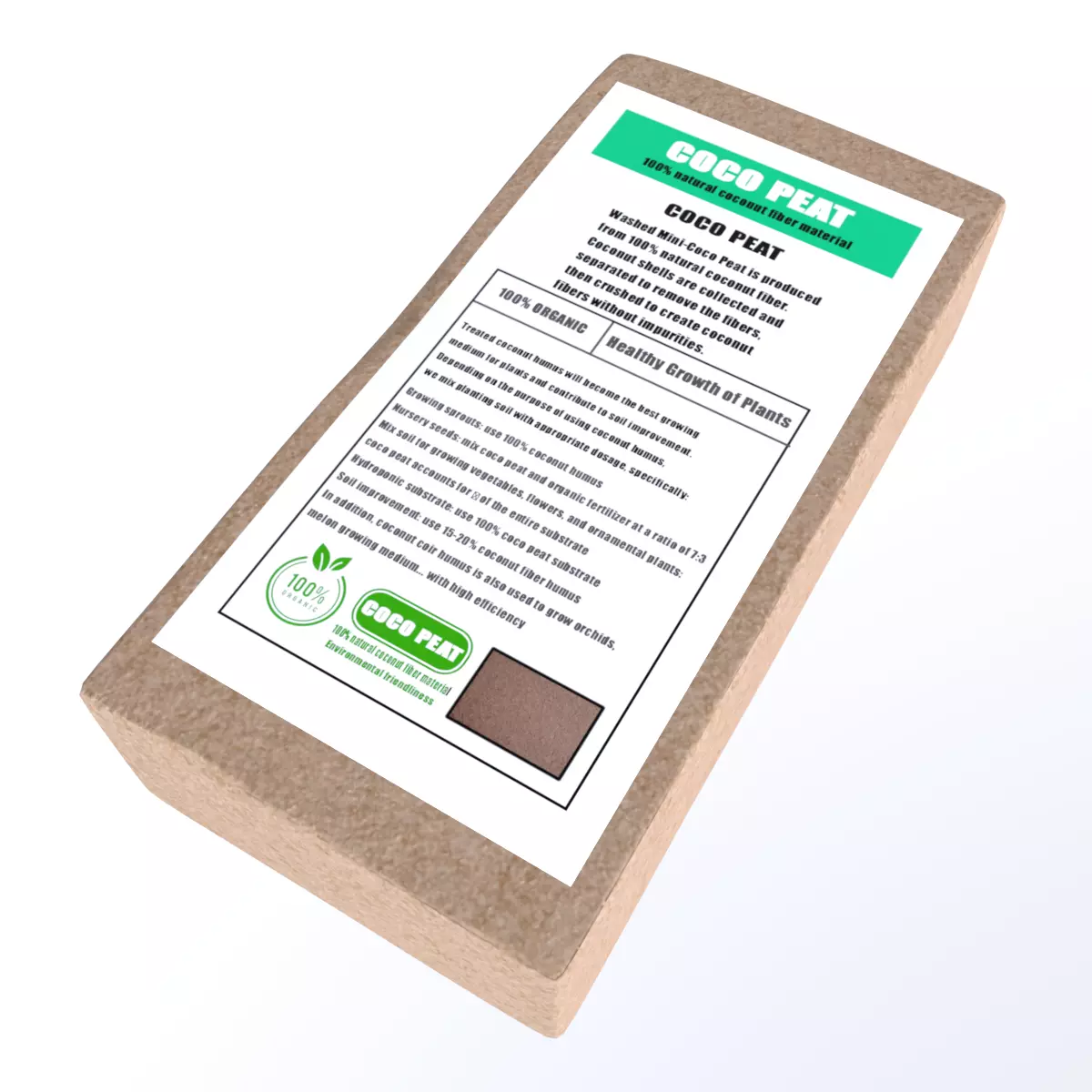 CocoPeat Low-poly 3D model_0