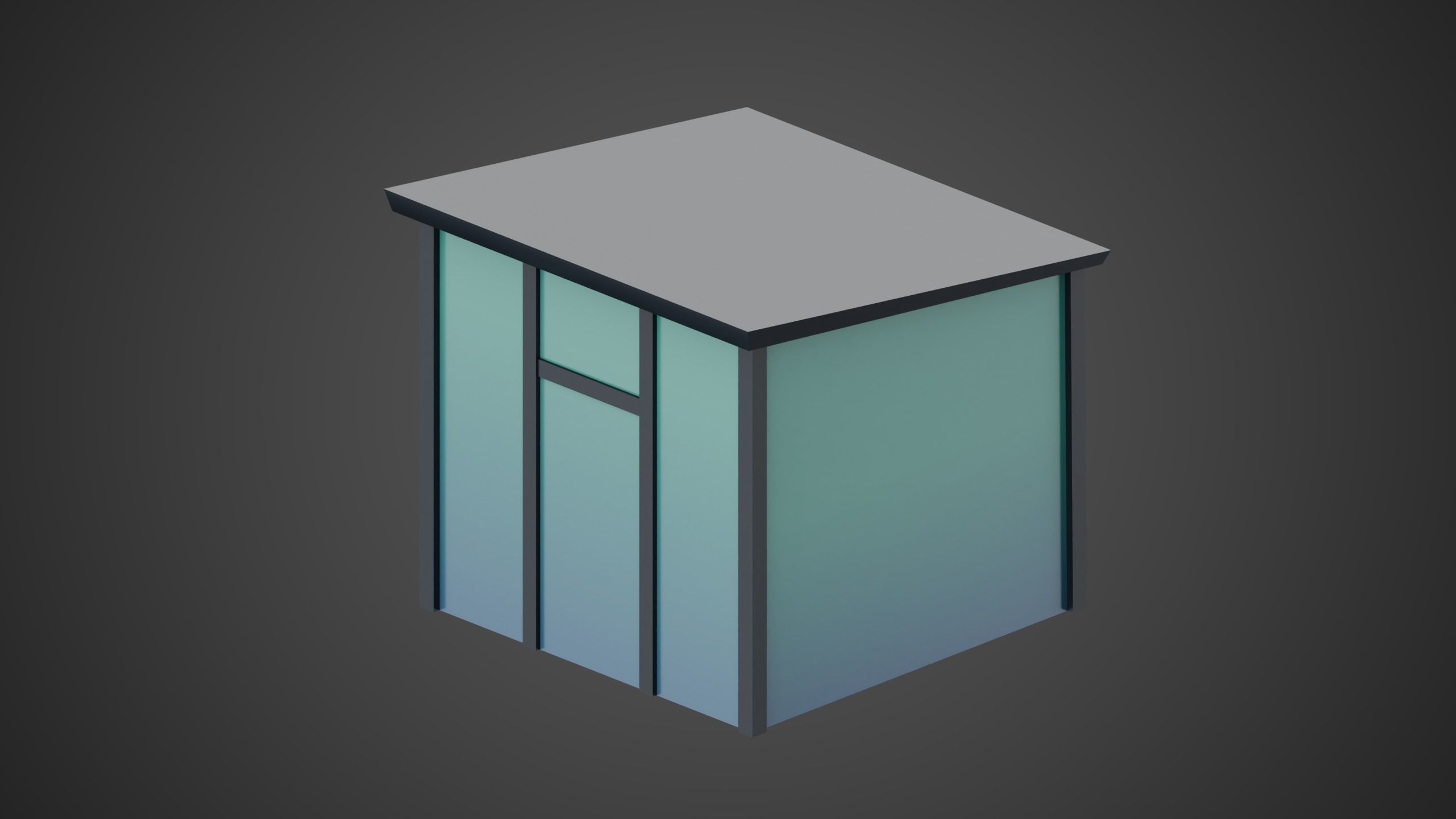 City Buildings Low-poly 3D model_16