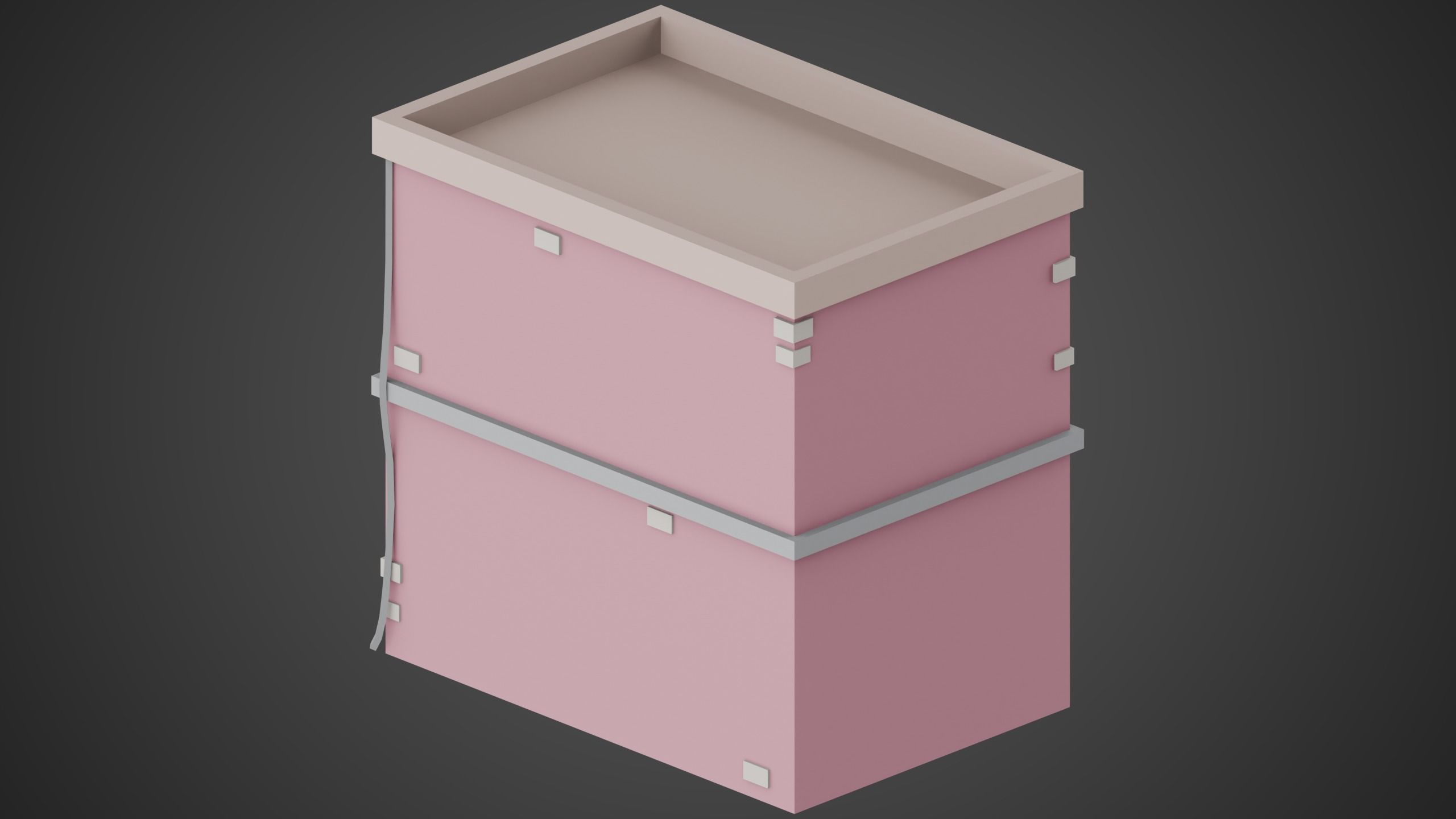 City Buildings Low-poly 3D model_6