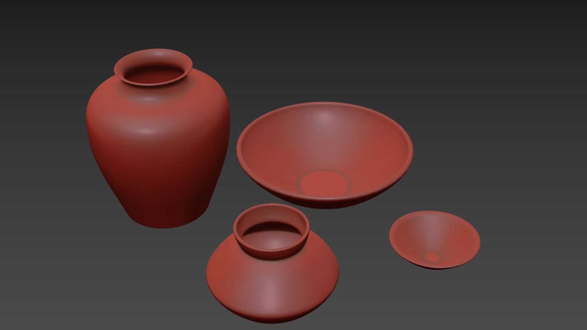 Handcrafted Marbled Ceramic Collection 3D model_5