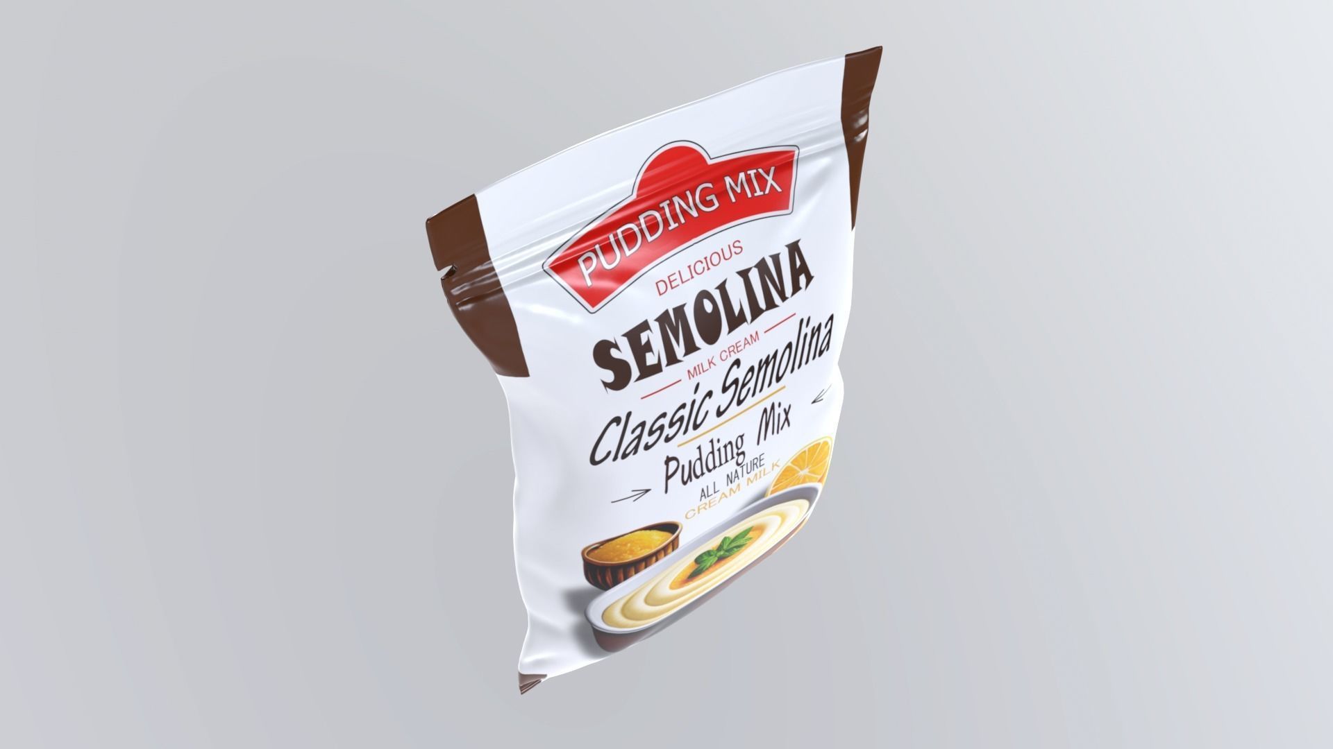 SemolinaPuddingMix Low-poly 3D model_2