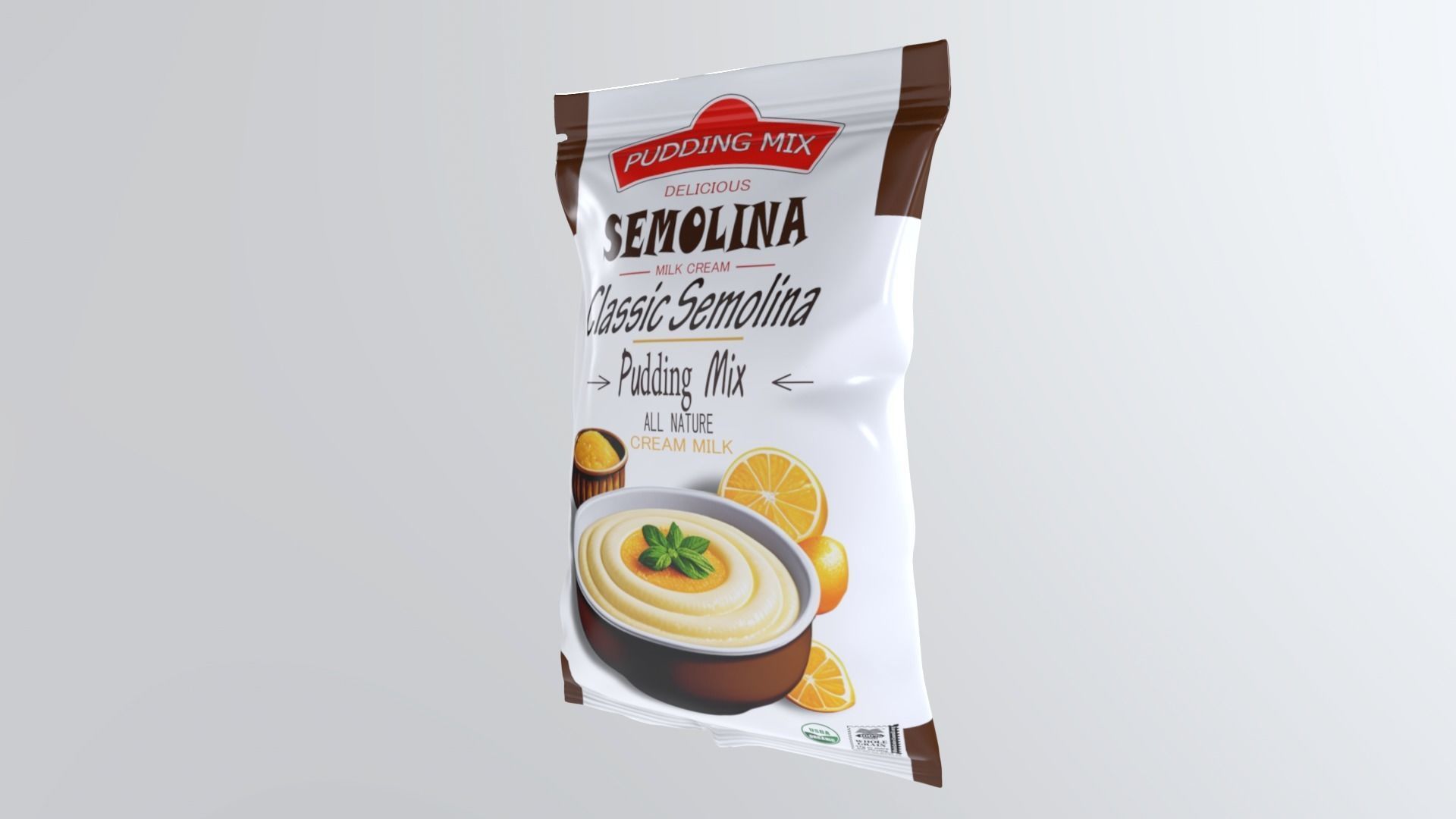 SemolinaPuddingMix Low-poly 3D model_9