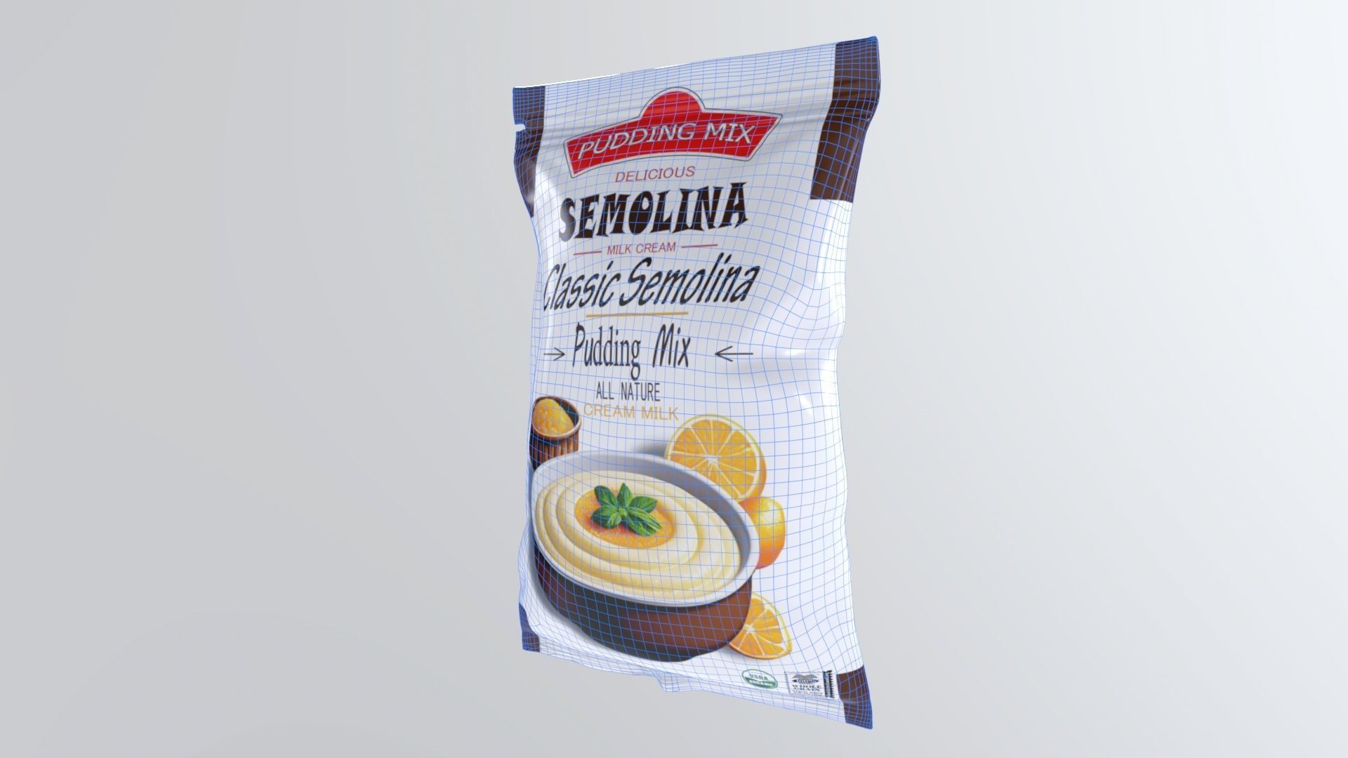 SemolinaPuddingMix Low-poly 3D model_6