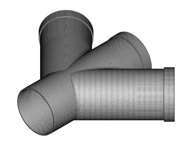 Rusty Steel Fitting Double Y 3D model_5