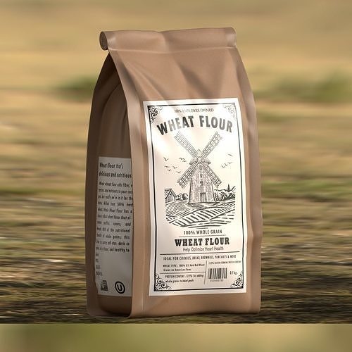 Flour Low-poly 3D model