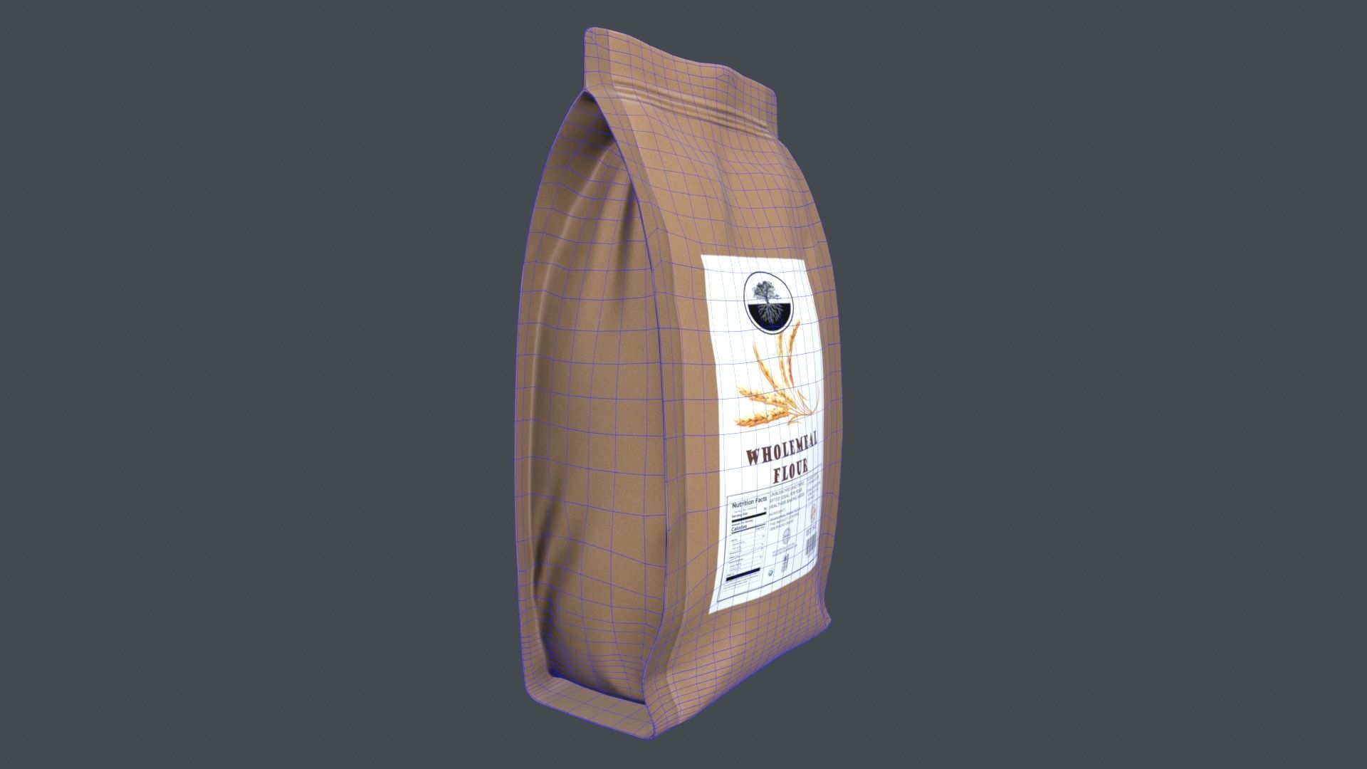WholemealFlour Low-poly 3D model_9