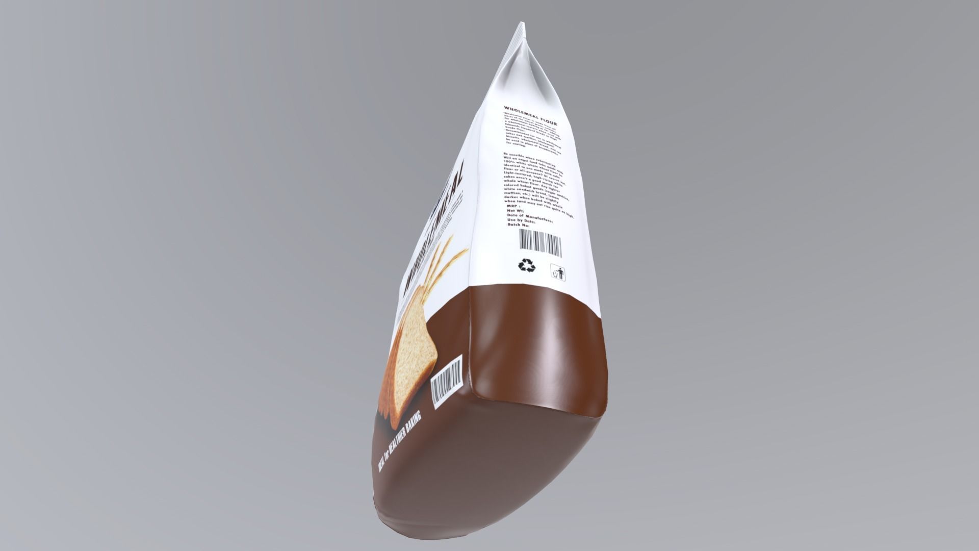 WholemealFlour  Low-poly 3D model_5