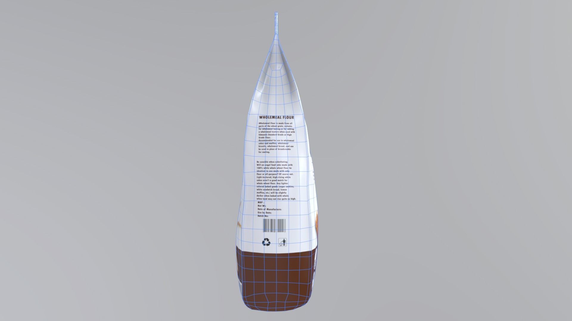 WholemealFlour  Low-poly 3D model_10