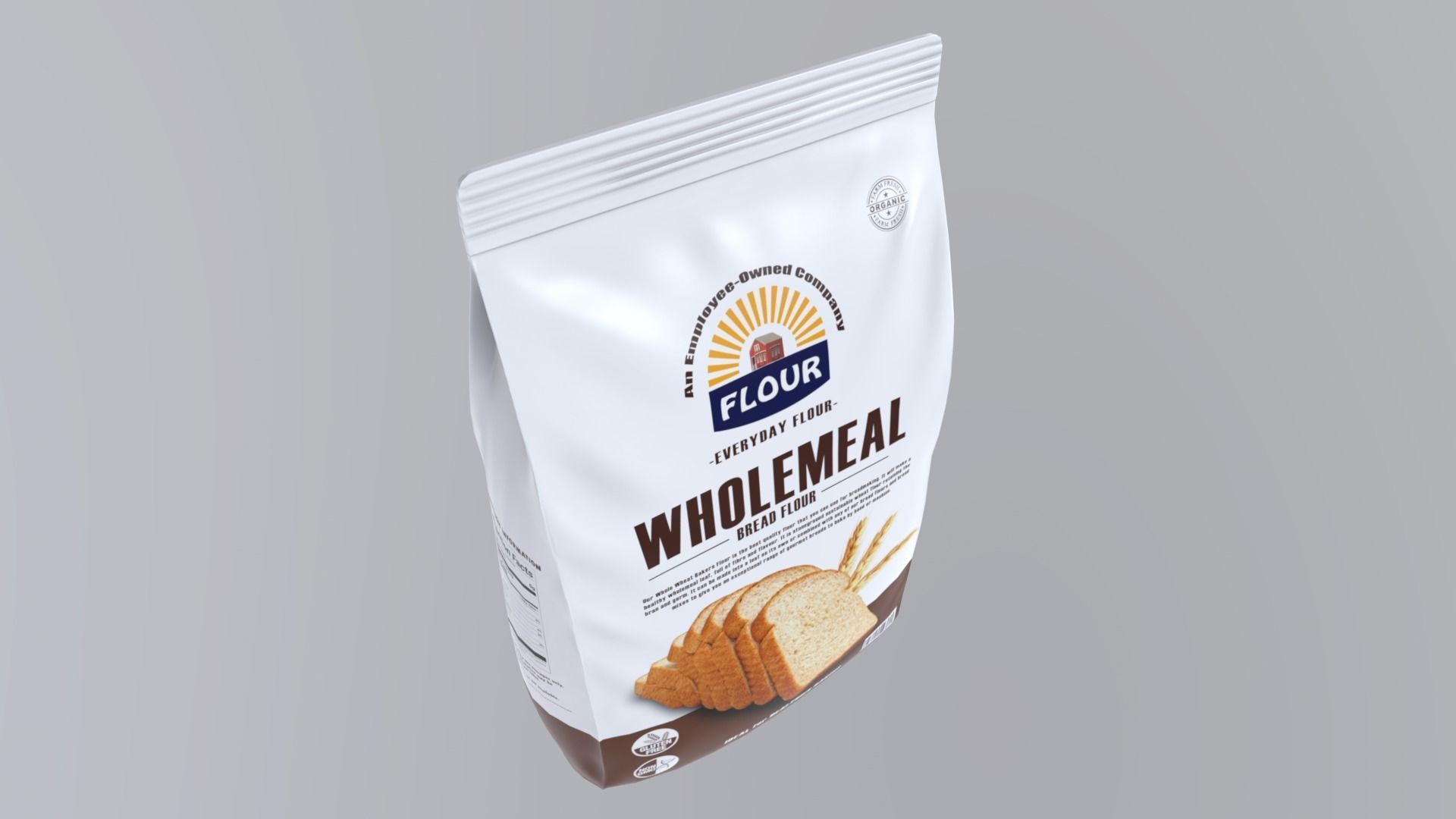 WholemealFlour  Low-poly 3D model_6