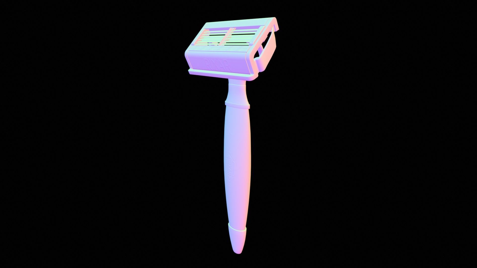 Cartridge Razor Low Poly 3D model Low-poly 3D model_10