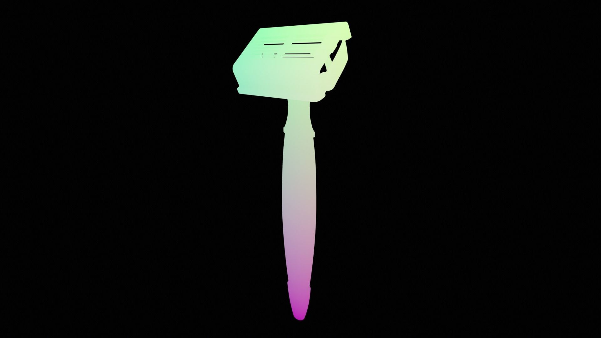 Cartridge Razor Low Poly 3D model Low-poly 3D model_11