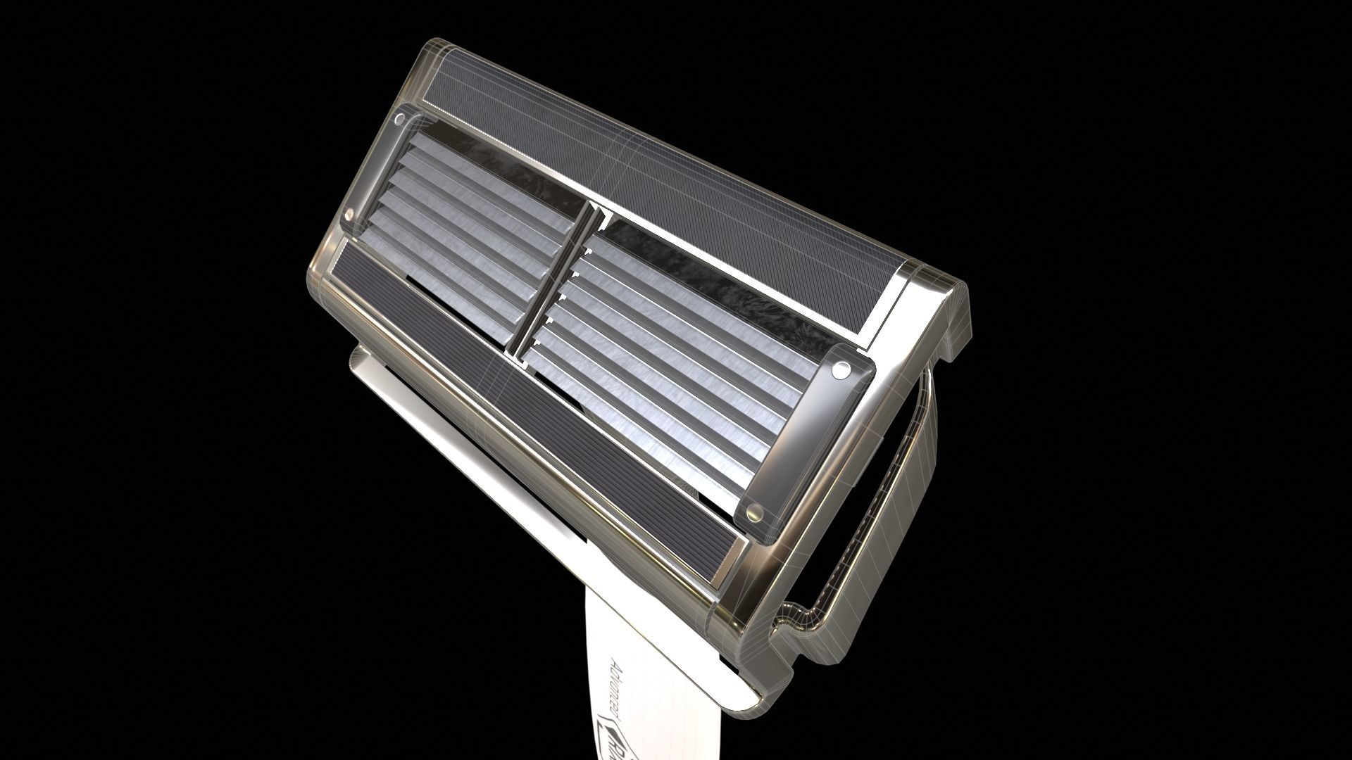 Cartridge Razor Low Poly 3D model Low-poly 3D model_4