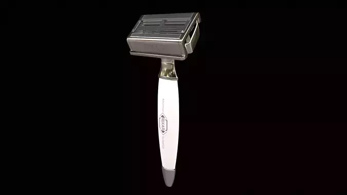Cartridge Razor Low Poly 3D model Low-poly 3D model