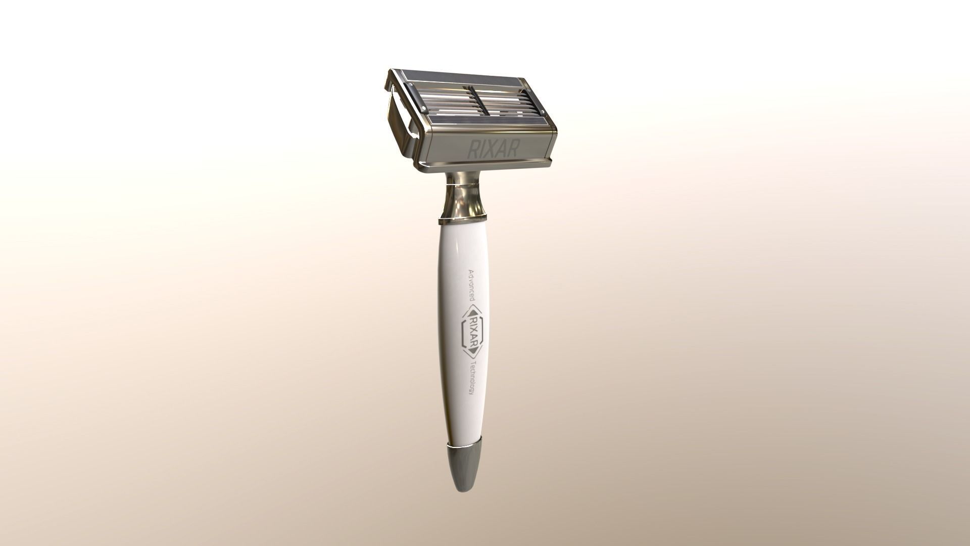 Cartridge Razor Low Poly 3D model Low-poly 3D model_5