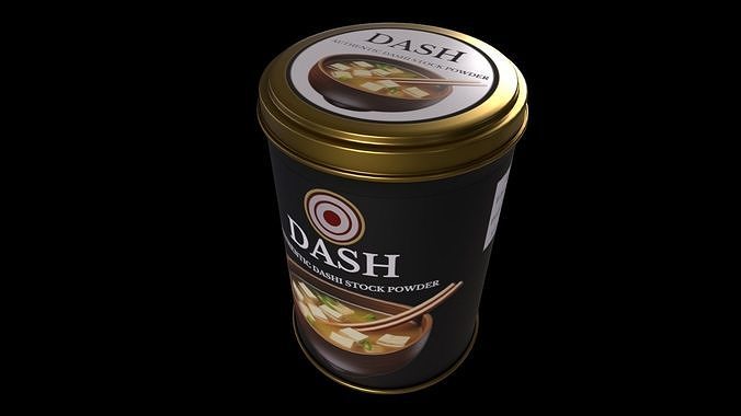 Sauces and Condiments-Dashi Stock Powder-PBR GAME READY Low-poly 3D model