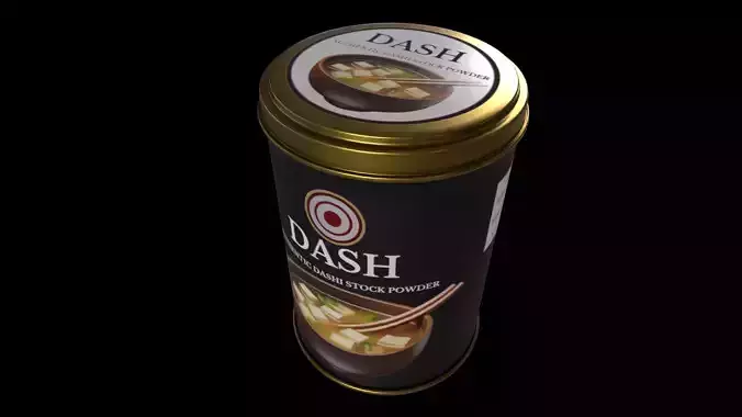 Sauces and Condiments-Dashi Stock Powder-PBR GAME READY Low-poly 3D model