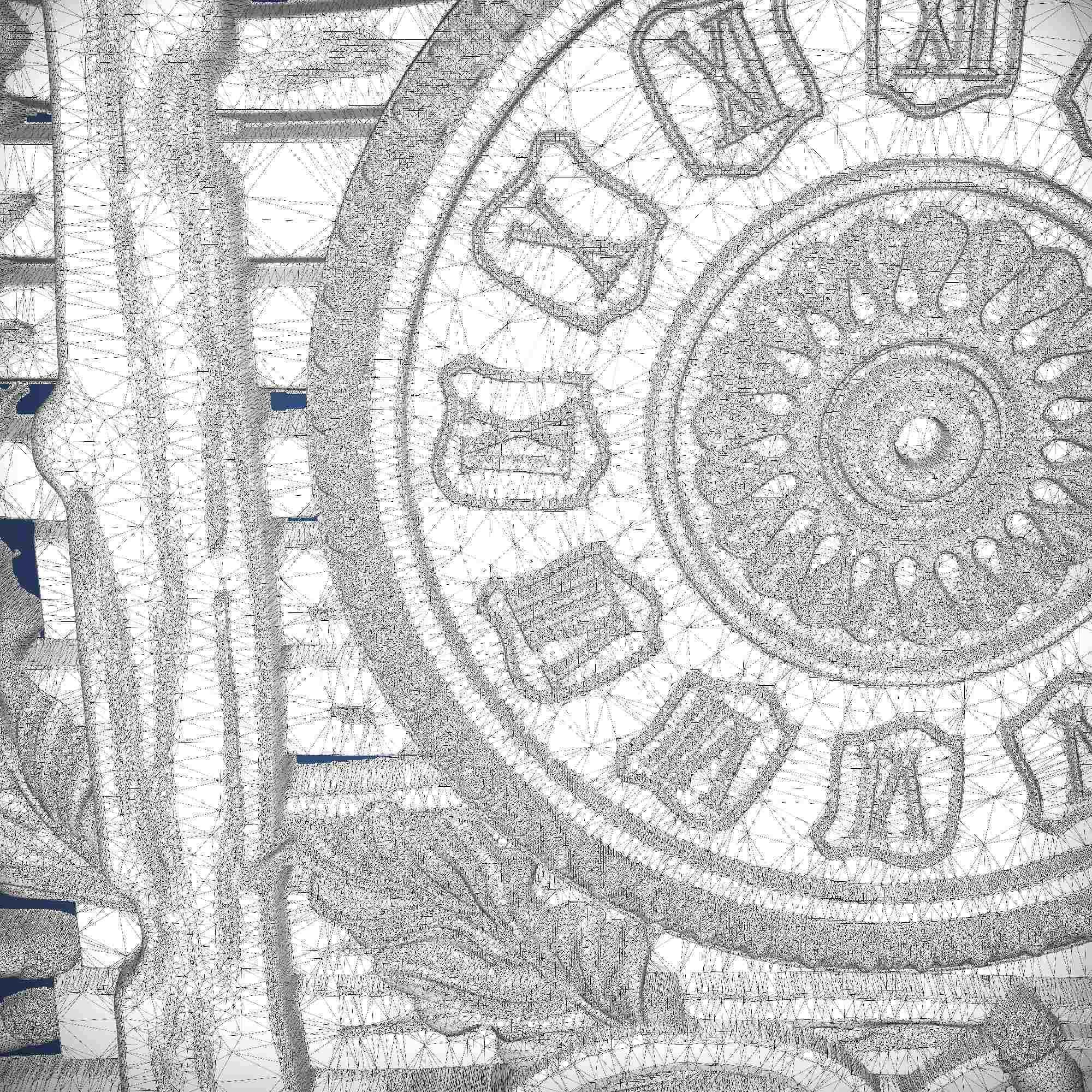 Carved clock for 3D printing and CNC 3D print model_5