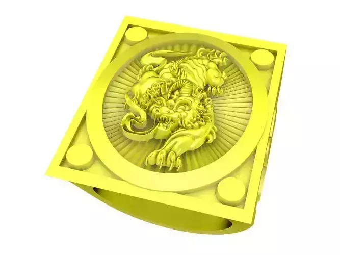 A3824 Unicorn Men Ring