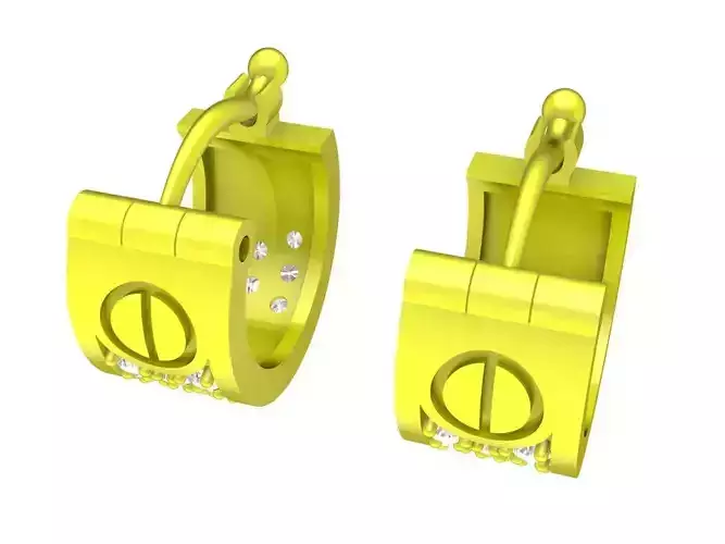 5721 luxury diamond hoop earrings