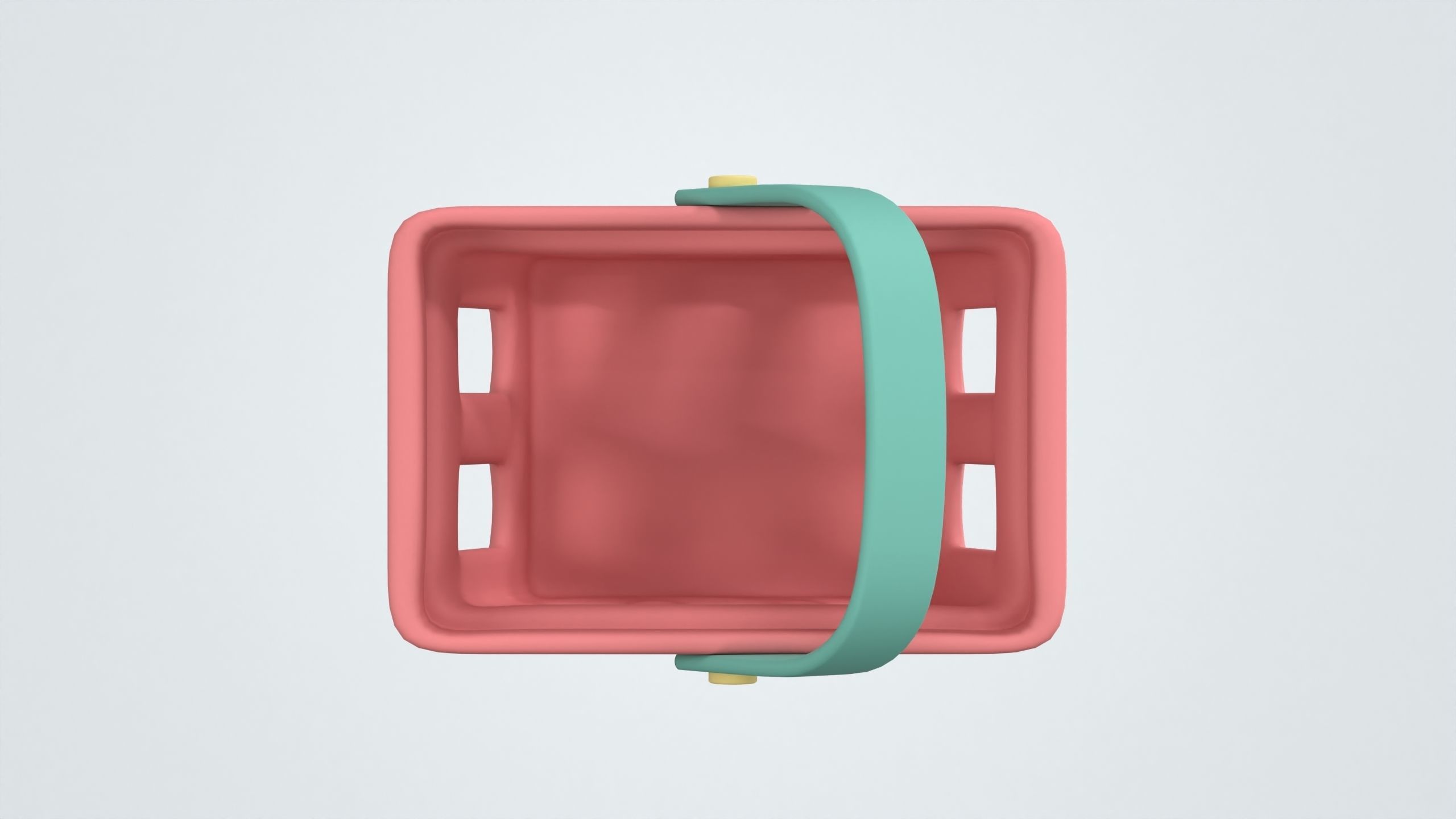 Shopping Basket 3D Icon 3D model_4