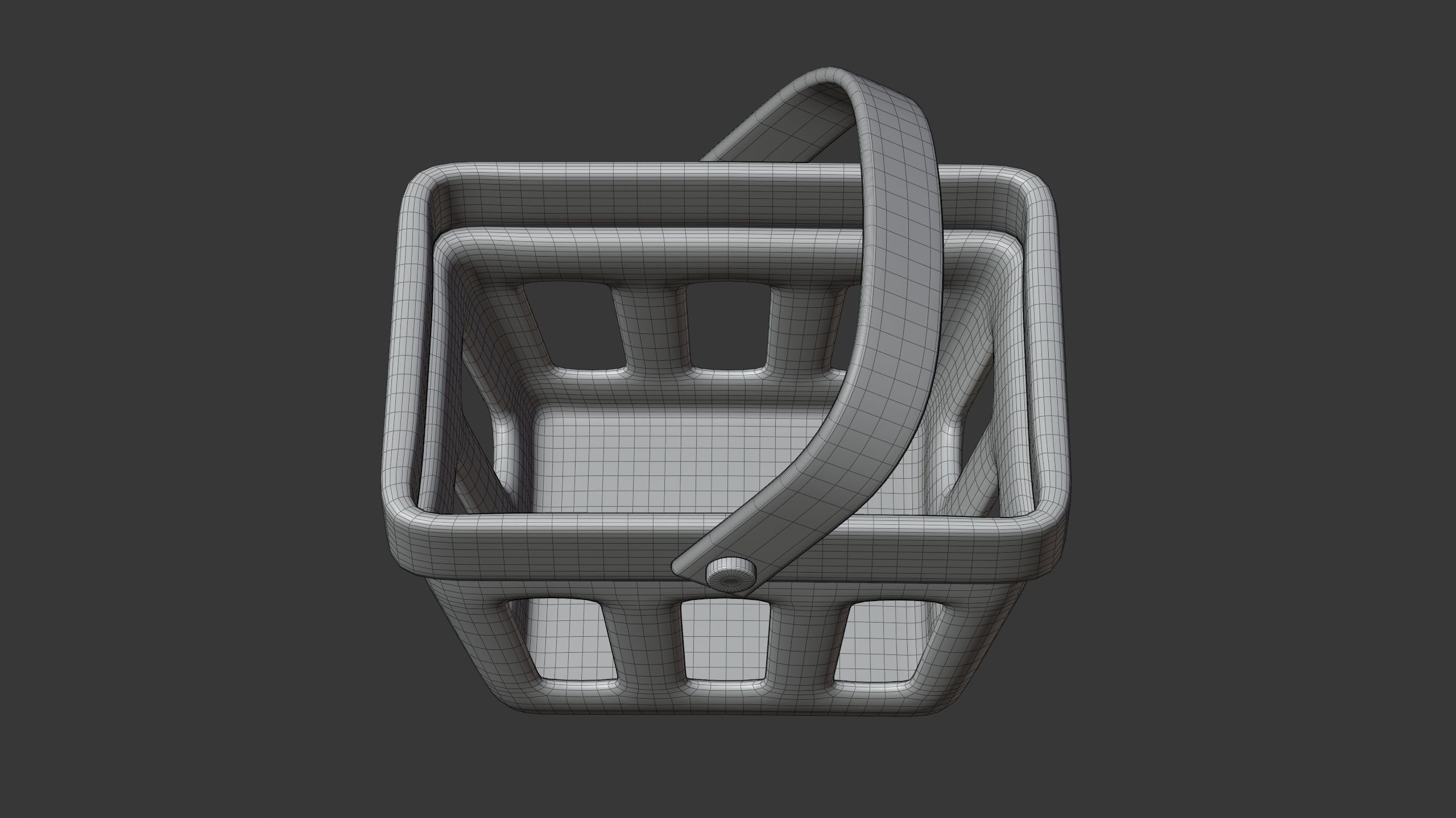 Shopping Basket 3D Icon 3D model_10