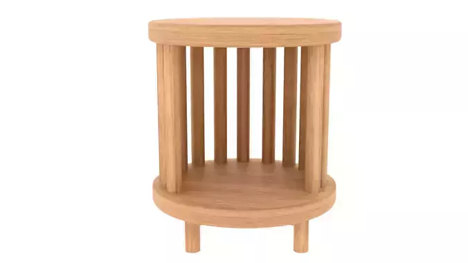wood storage chair